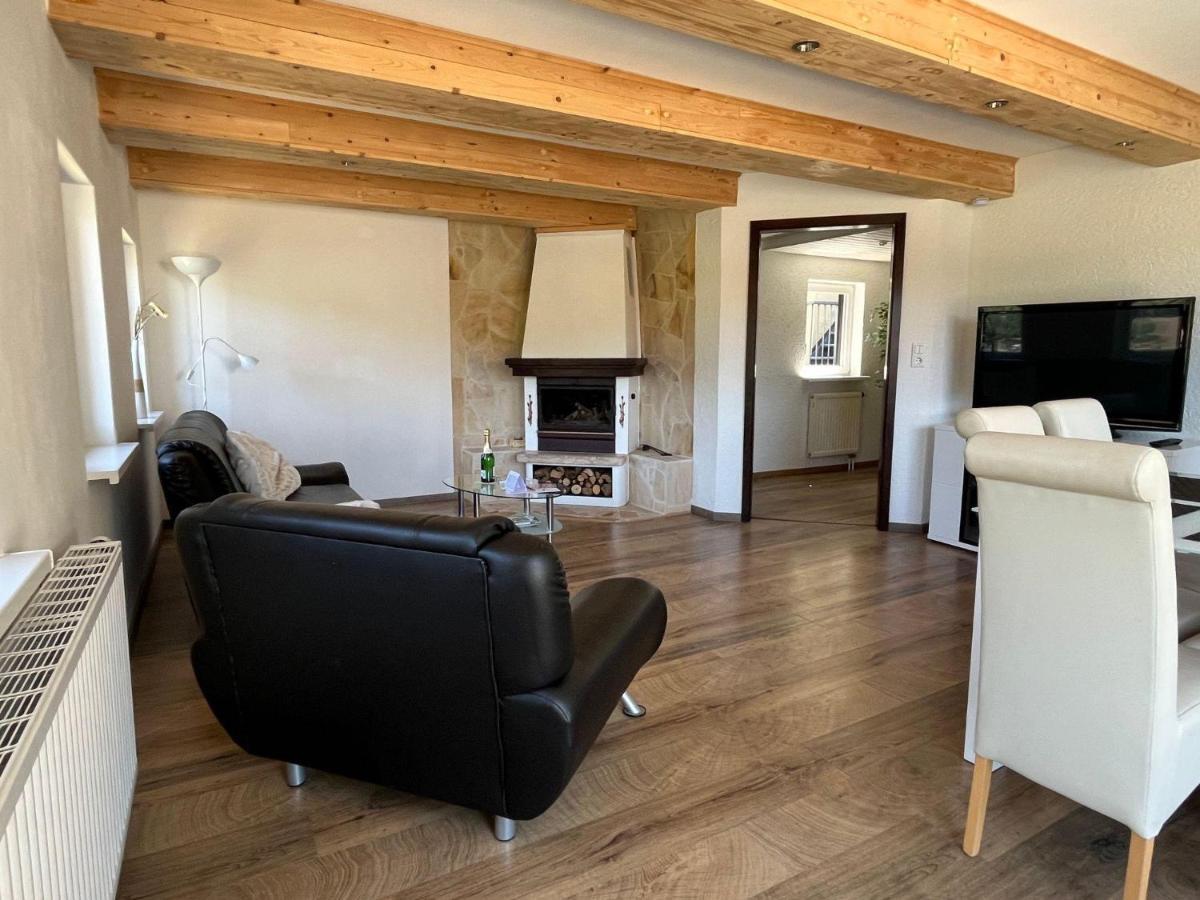 Saechsische-schweiz-ferienhaus-wohnung-1-mit-elbblick-sauna-und-kamin * Konigstein an der Elbe